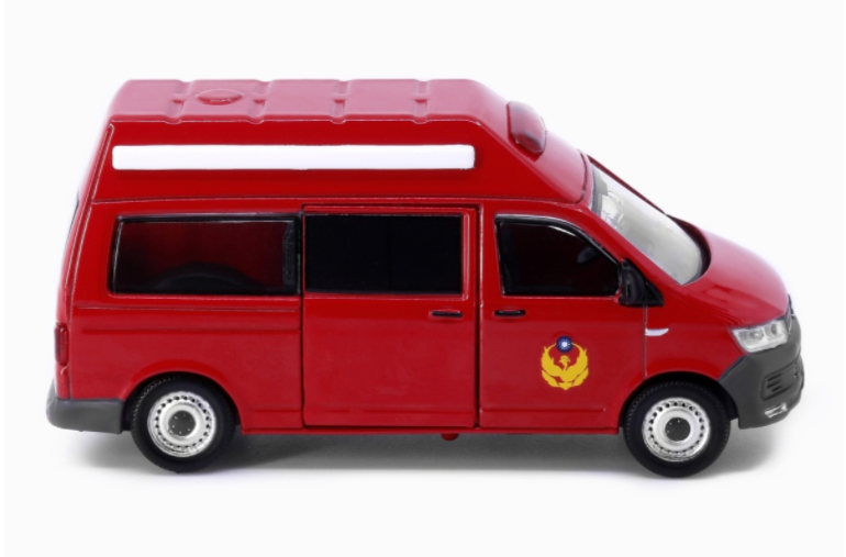 Tiny City TW52 Model Car - Volkswagen T6 Transporter (high-roof) TW Fire Dept.