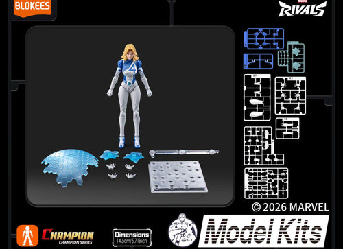 Load image into Gallery viewer, Blokees Marvel Rivals Champion Class Invisible Woman Model Kits Action Figure

