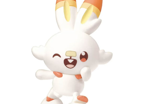Load image into Gallery viewer, Takara Tomy Pokemon PokePiece Mini Doll Balloon Scorbunny
