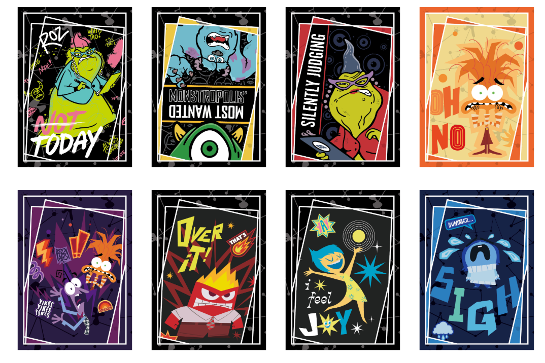 COSMOS Collectible Pixar Series Collectible Card Box Set (20 packs-80 cards SET)