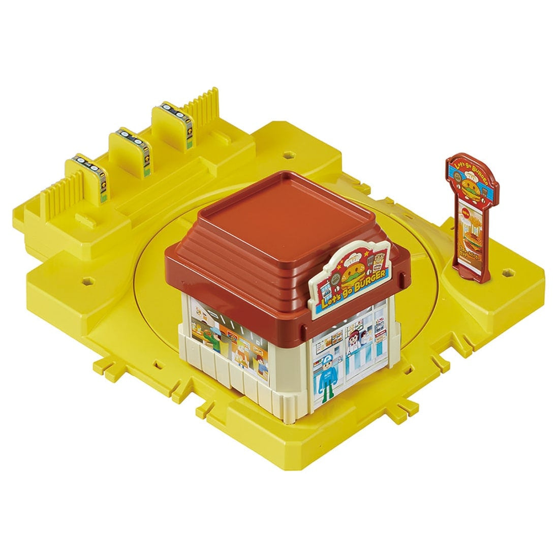 Takara Tomy Plarail Train Accessory J-12 Action Town Guruguru Drive Thru