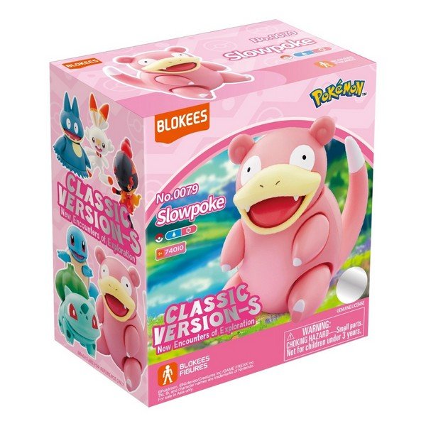Blokees Pokemon Classic Version-S Slowpoke Buildable Action Figure Model Kit