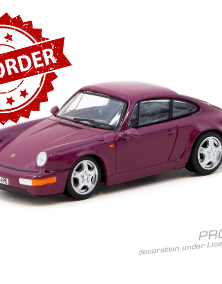 (Pre-order) Tarmac Works 1/64 Porsche 911 964 RS  Ruby Star Diecast Model Car