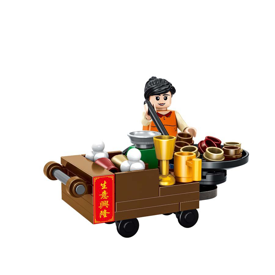 Royal Toys Building Blocks City Story Bricks RT21: Roasted Chestnuts (55 Pcs/Pzs)