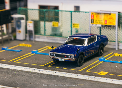 Load image into Gallery viewer, Tarmac Works 1:64 Nissan Skyline 2000GT-R KPGC110 Blue Metallic
