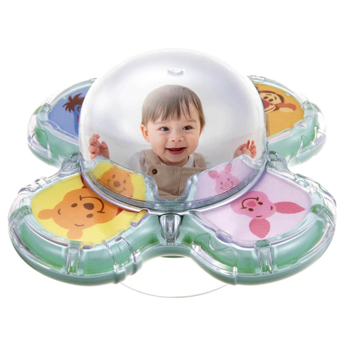 Takara Tomy Disney Baby Toy - Spinning Dome Mirror Spinner Winnie the Pooh