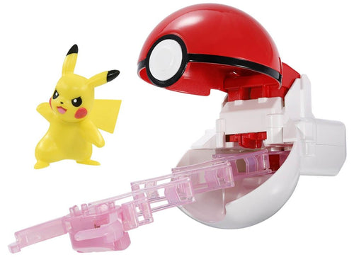 Load image into Gallery viewer, Takara Tomy Pokemon Moncolle PVC Mini Figure -Trouze Pikachu Poké Ball
