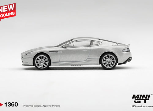 Load image into Gallery viewer, (Pre-order) Mini GT #1360 Aston Martin DBS 2008 Lightning Silver 2008 RHD Model
