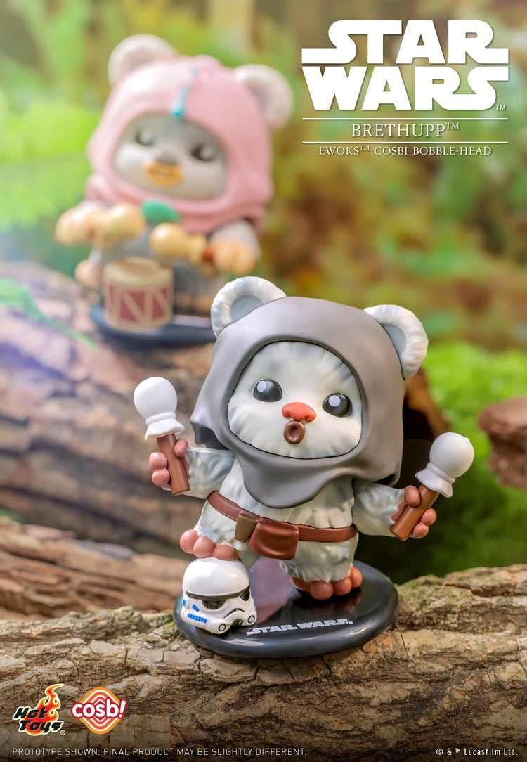 Hot Toys Star Wars Ewoks Cosbi Bobble-Head Collection Figure Set (Set of 8)