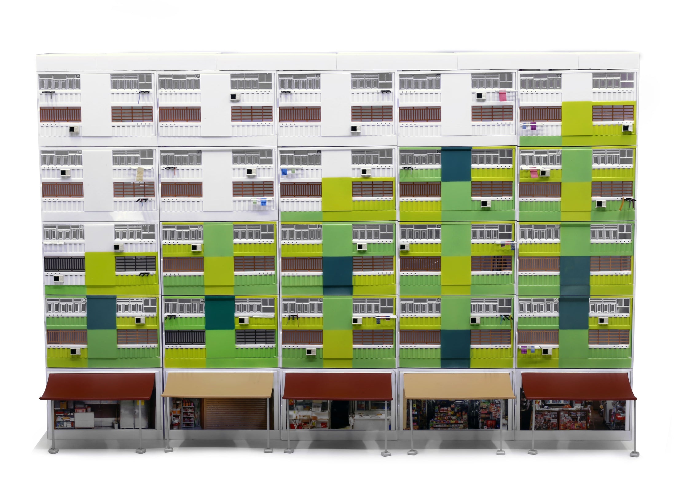 Tiny City Hong Kong # Bd22 Nam Shan Estate Diorama Model