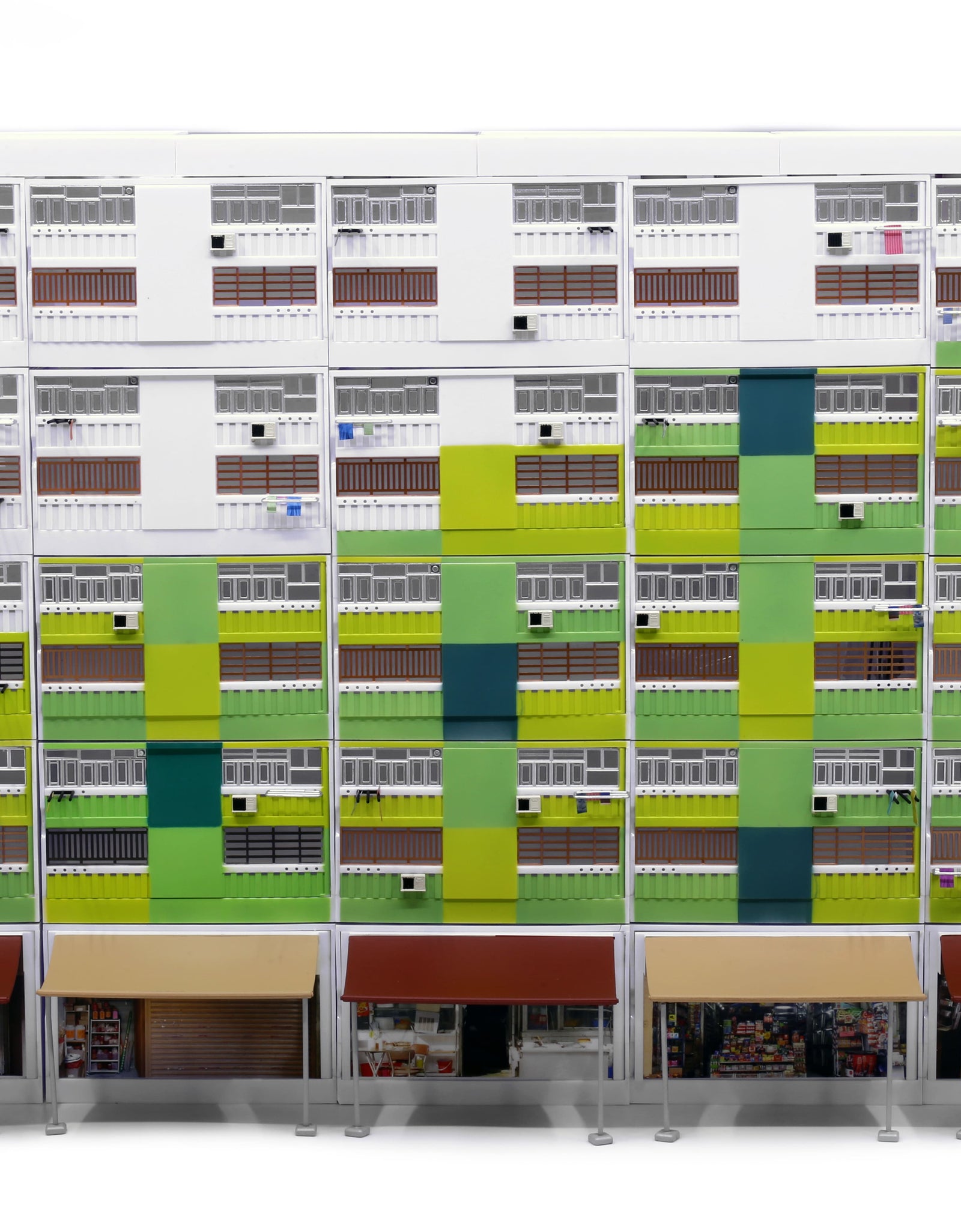 Tiny City Hong Kong # Bd22 Nam Shan Estate Diorama Model