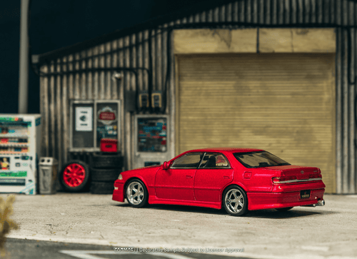 Load image into Gallery viewer, Tarmac Works VERTEX Toyota Mark II JZX100 Red Metallic Model Car
