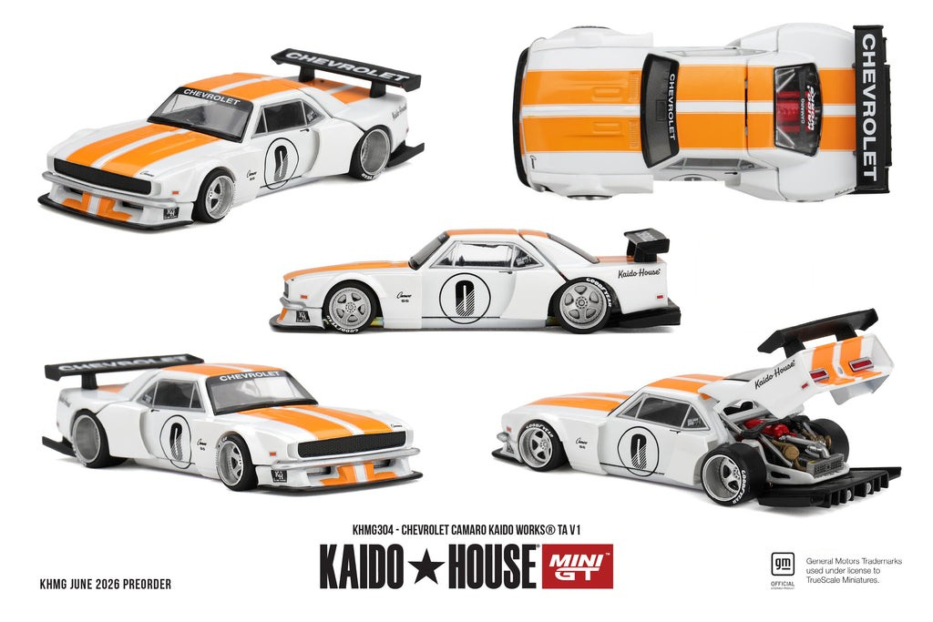 (Pre-order) Mini GT x Kaido House Chevrolet Camaro KAIDO WORKS TA V1 #KHMG304