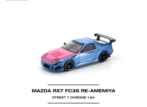 Load image into Gallery viewer, (Pre-order) POPRACE 1/64 - MAZDA RX7 (FC3S) RE-AMEMIYA STREET Diecast Model Car
