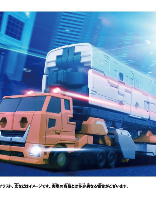 Load image into Gallery viewer, Takara Tomy Plarail Deformation Robot SHINKALION CW E5 Hayabusa Trailer Form
