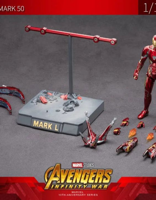 Load image into Gallery viewer, ZD Toys Marvel Avengers 1/10 Iron Man MK50 Action Figure Infinity War Scene
