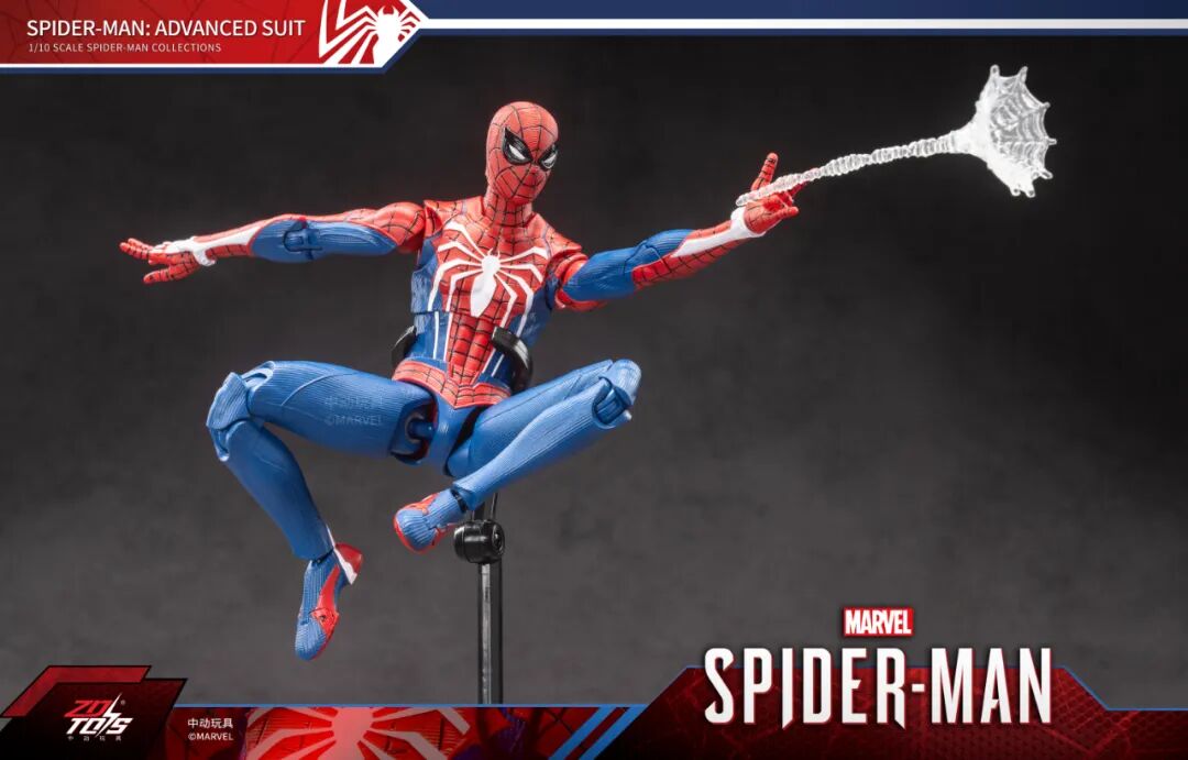 ZD Toys Marvel Avengers 1/10 Spider-Man Advanced Suit Action Figure Set