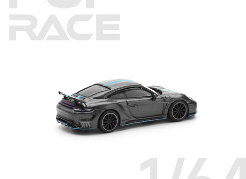 Load image into Gallery viewer, POPRACE 1/64 992 STINGER GTR CARBON EDITION (BLUE LINE) model car
