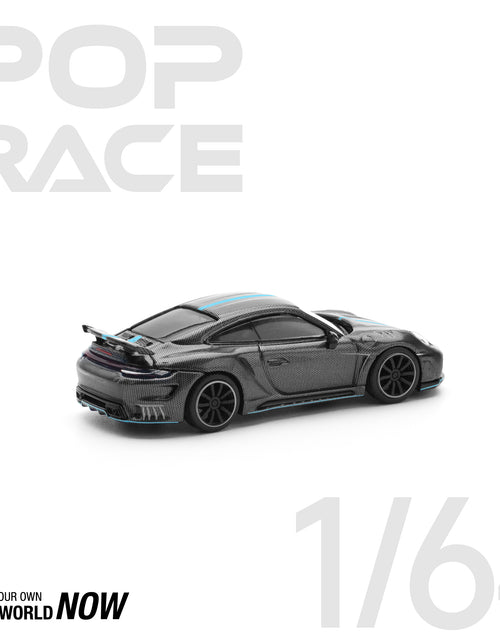 Load image into Gallery viewer, POPRACE 1/64 992 STINGER GTR CARBON EDITION (BLUE LINE) model car
