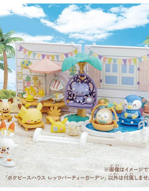 Load image into Gallery viewer, Takara Tomy 	Pokemon PokePeace Let`s Party Garden with figures set
