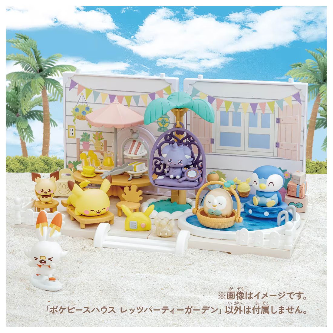 Takara Tomy 	Pokemon PokePeace Let`s Party Garden with figures set