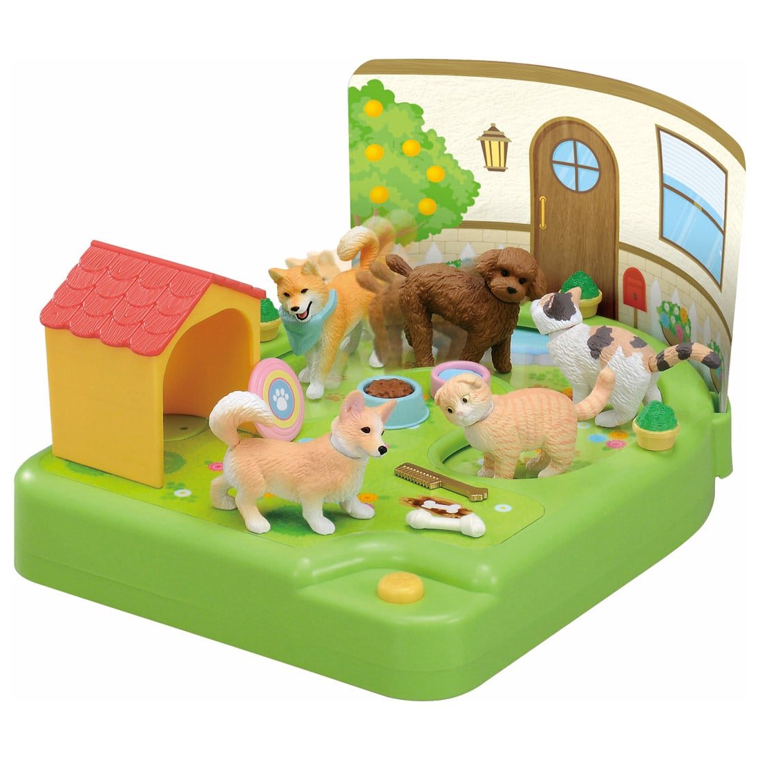 TAKARA TOMY Ania Friends Foot it Garden Poodle Dog House Animal Figure Play Set