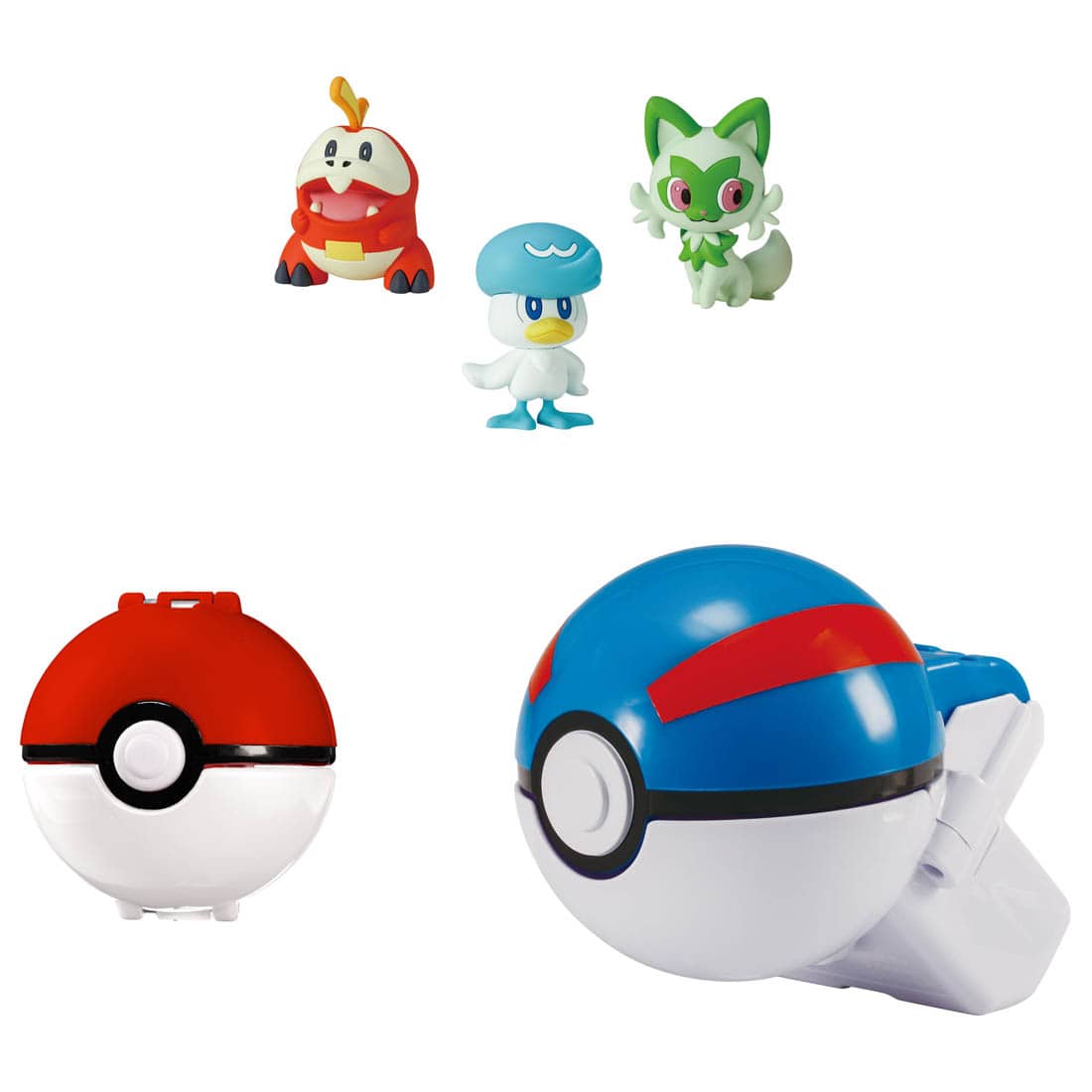 Takara Tomy Pokemon set - Moncolle Pokederuz & Poketoruz & 3 Figures SEt