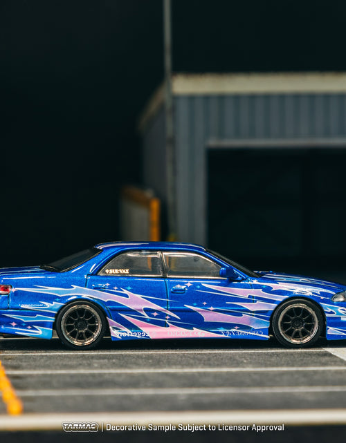 Load image into Gallery viewer, Tarmac Works 1/64 VERTEX Toyota Mark II JZX100 Blue Metallic Model
