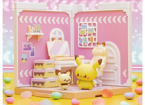 Load image into Gallery viewer, Takara Tomy Pokemon PokePiece House hobby Room Pichu &amp; Pikachu Set
