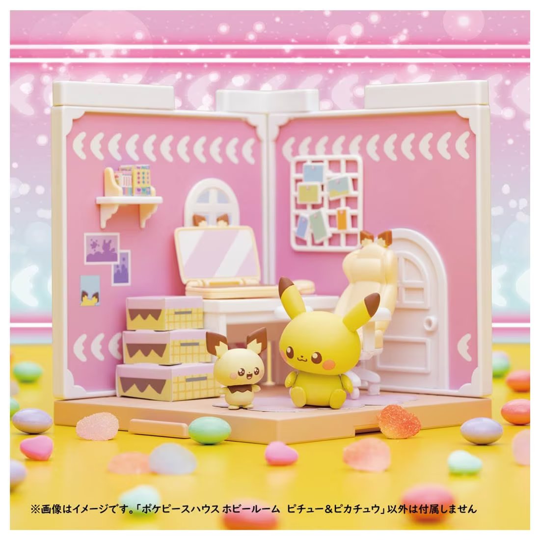 Takara Tomy Pokemon PokePiece House hobby Room Pichu & Pikachu Set