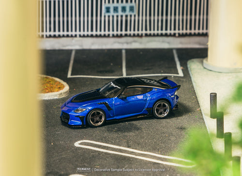 Load image into Gallery viewer, Tarmac Works 1/64 Nissan VeilSide FFZ400 Fairlady Z Blue Diecast car
