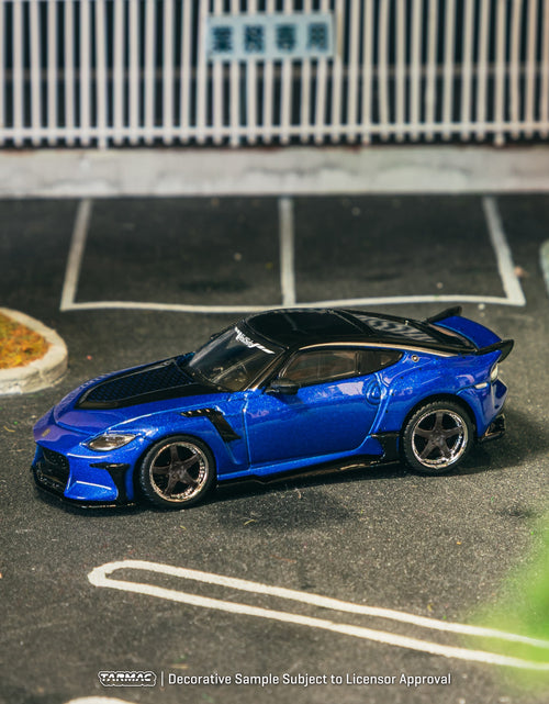 Load image into Gallery viewer, Tarmac Works 1/64 Nissan VeilSide FFZ400 Fairlady Z Blue Diecast car
