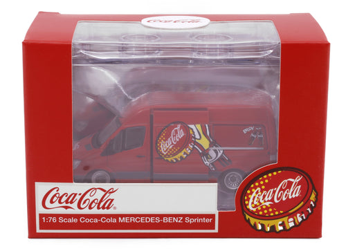 Load image into Gallery viewer, Tiny City Die-cast Model Car - MERCEDES-BENZ Sprinter Coca-Cola
