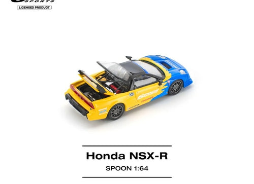 Load image into Gallery viewer, (Pre-order) POP RACE 1/64 HONDA NSX-R SPOON Diecast Model Car #PR640299
