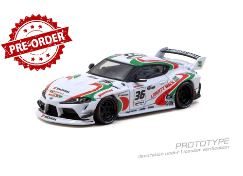 Load image into Gallery viewer, (Pre-order) Tarmac Works 1/64  LB-WORKS TOYOTA SUPRA (A90) White Diecast Car
