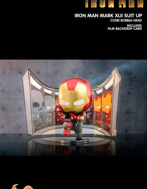 Load image into Gallery viewer, Hot Toys Marvel Iron Man Suit Up Cosbi Bobble-Head with Film Card (SET of 8)
