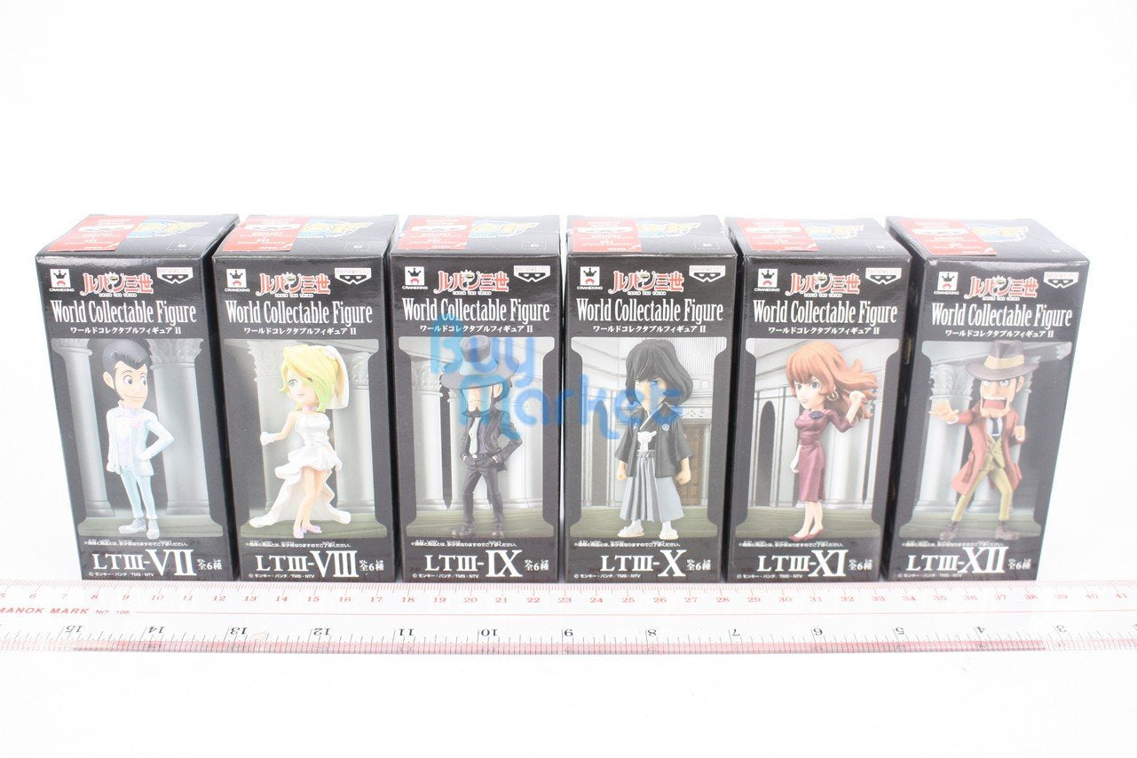Banpresto Lupin The Third World Collectable Figure II Set of 6 Lupin Rebecca etc