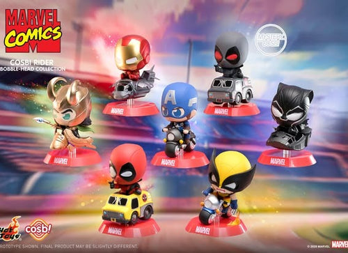Load image into Gallery viewer, Hot Toys Marvel Comics - Marvel Cosbi Rider Bobble-Head Collection (Set of 6)
