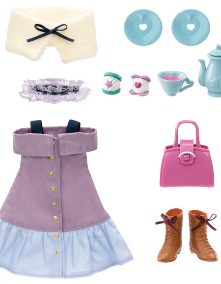 Takara Tomy Licca Chan Doll Dress -Chill Cafe Time Wear (NO DOLL)