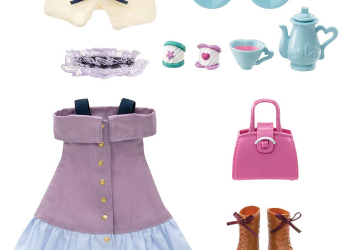 Load image into Gallery viewer, Takara Tomy Licca Chan Doll Dress -Chill Cafe Time Wear (NO DOLL)
