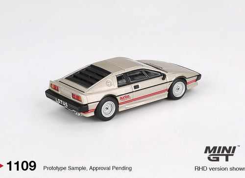 Load image into Gallery viewer, MINI GT #1109 Lotus Esprit Turbo Metallic Silver RHD Diecast Car
