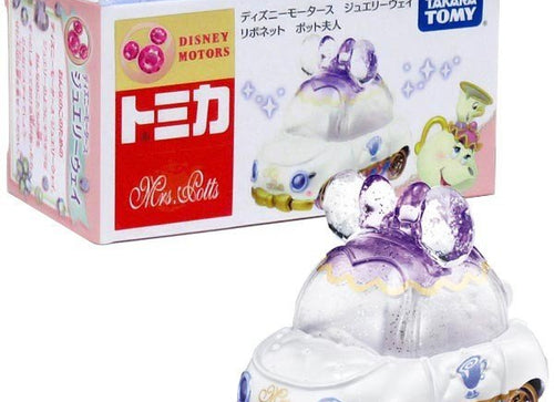 Load image into Gallery viewer, Takara Tomy Tomica Disney Motors Jewelryway Ribonet Mrs. Potts Mini Diecast Car
