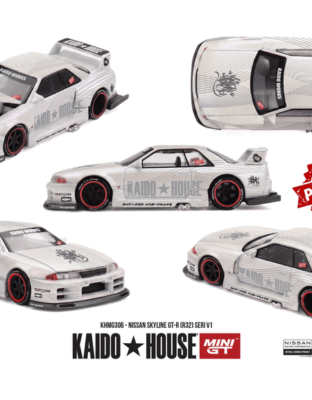 (Pre-order) Mini GT #306 Nissan Skyline GT-R (R32) SERI V1 Diecast Model Car