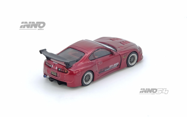 INNO64 TOYOTA SUPRA (A80) "TOP SECRET" Red Die-cast Model Car