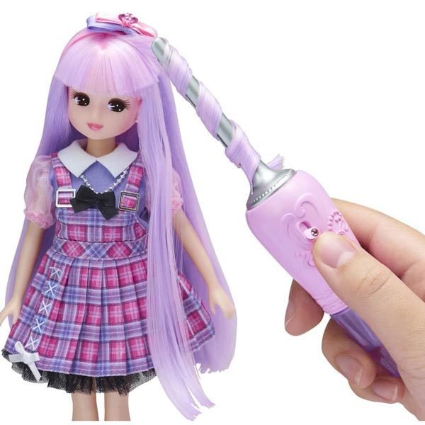 Takara Tomy Licca Chan Doll play set - Nizikyun Curl Licca