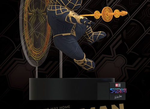 Load image into Gallery viewer, Beast Kingdom EA-041 Spider-Man: No way home Spider-Man Black &amp; Gold Suit
