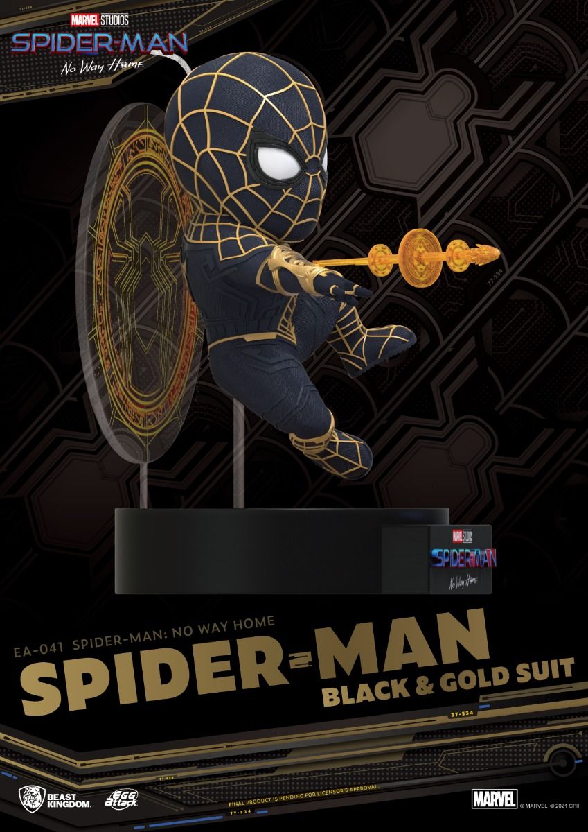 Beast Kingdom EA-041 Spider-Man: No way home Spider-Man Black & Gold Suit