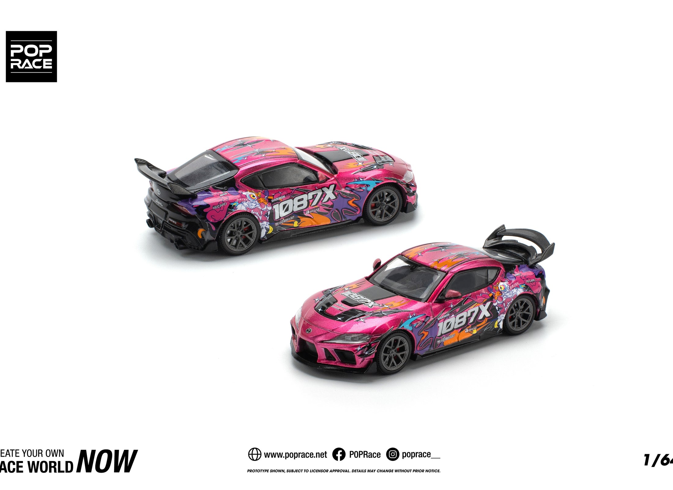 POP RACE 1/64 Darwin pro 66g wbk supra (a90) - 1087x lion dance