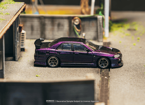 Load image into Gallery viewer, (Pre-order) Tarmac Works 1/64 URAS Skyline ER34 Midnight Purple
