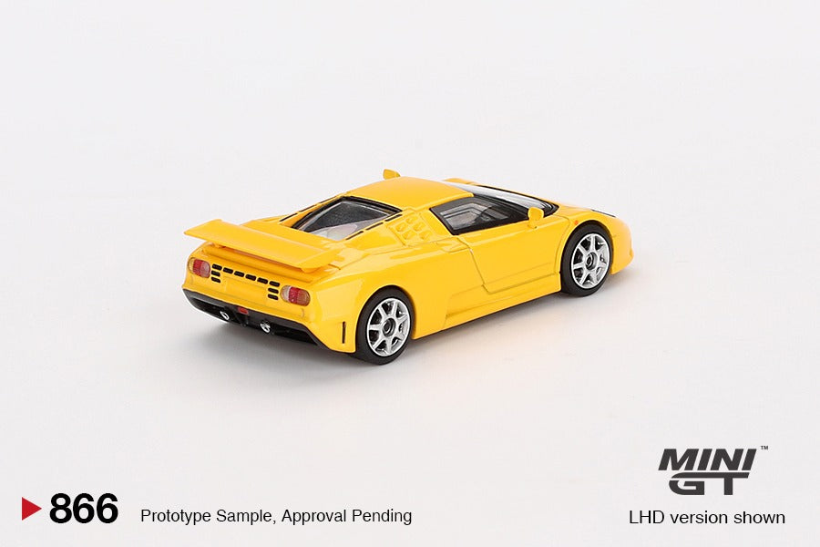 Mini GT #866 1/64 Bugatti EB110 Super Sport Giallo Bugatti Model Car